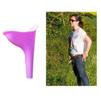 Latest Design Women Urinal Outdoor Travel Camping Portable Female Urinal Soft Silicone Urination Device Stand Up&Pee