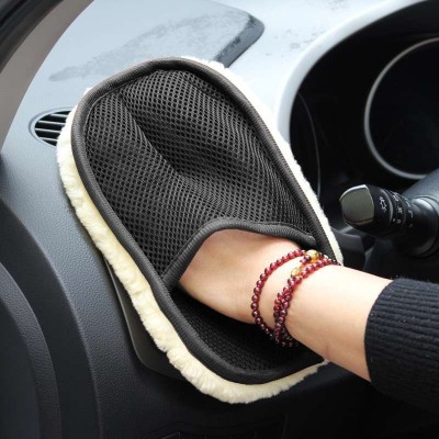 Car Styling Wool Soft Car Washing Gloves Cleaning Brush